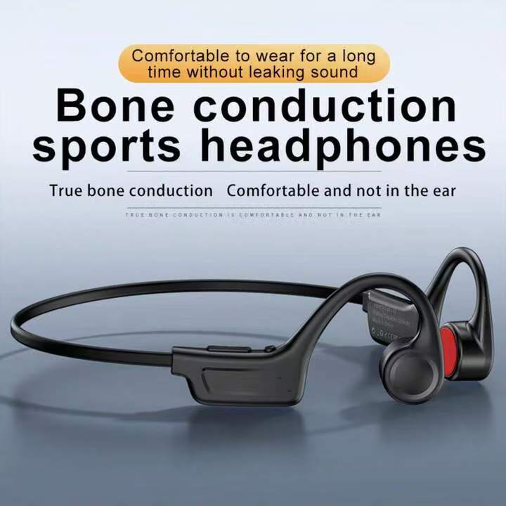 Bone Conduction Running Headphones - Kemik İletimli Kulaklıklar, Kablosuz Açık Arka