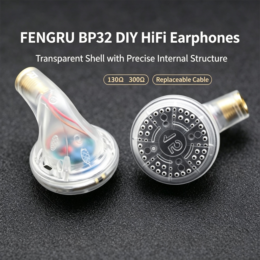 Planar Magnetic Iem Earphones - FENGRU BP32 Diy 130 ohm Berilyum