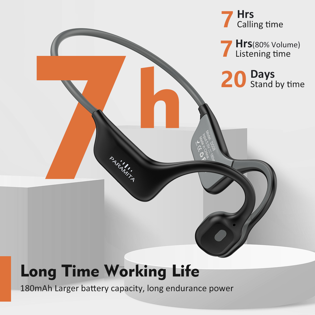 Bone Conduction Running Headphones - 2024 Klasik DG08 Kemik İletimli Kulaklık