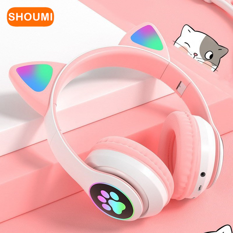 Yanıp sönen LED Sevimli Kedi K - Cat Ear Bluetooth Headset Led incelemesi ve fiyatı