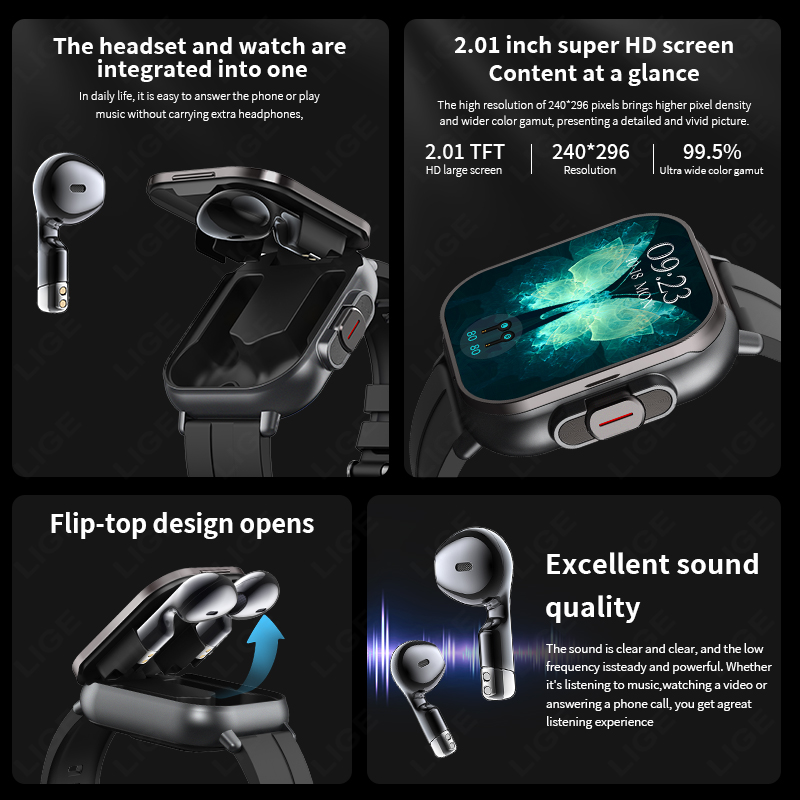 LIGE Yeni 2'si 1 Arada TWS Akı - Tws Earbuds Bluetooth 5.3 incelemesi ve fiyatı