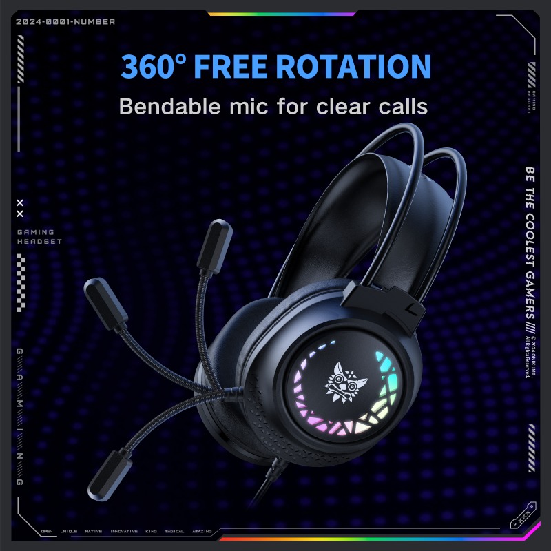 ONIKUMA X92 Kablolu Oyuncu Kul - Gaming Headset With Mic Rgb incelemesi ve fiyatı