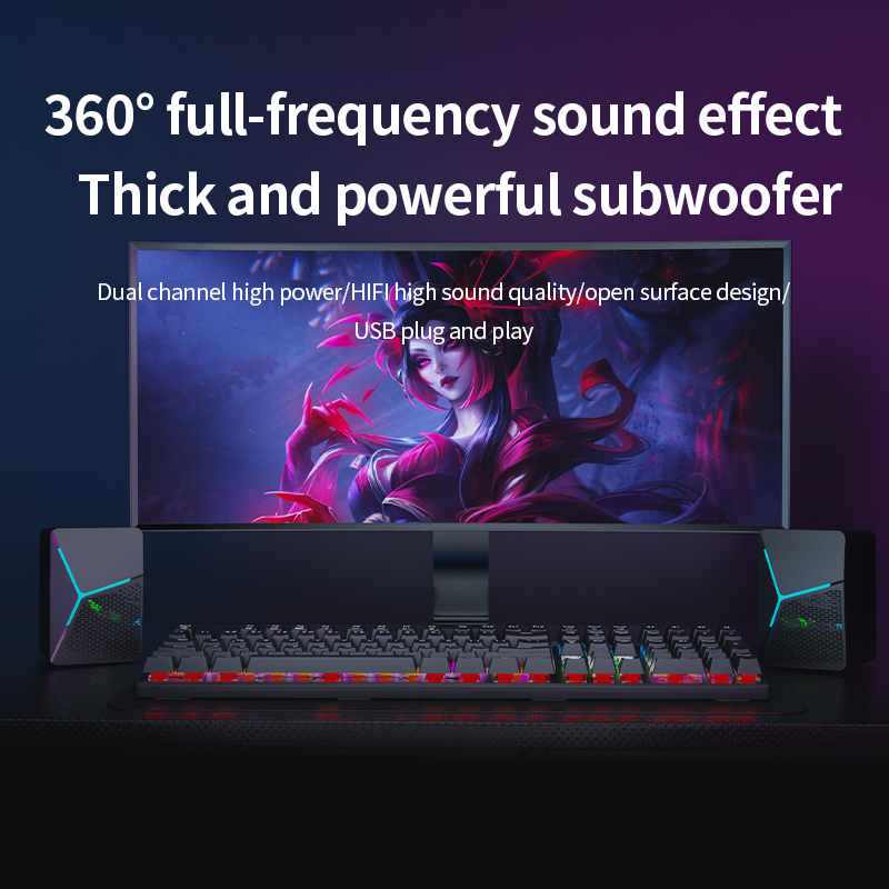 RGB Oyun Bilgisayarı Hoparlörl - Rgb Computer Soundbar For Pc incelemesi ve fiyatı