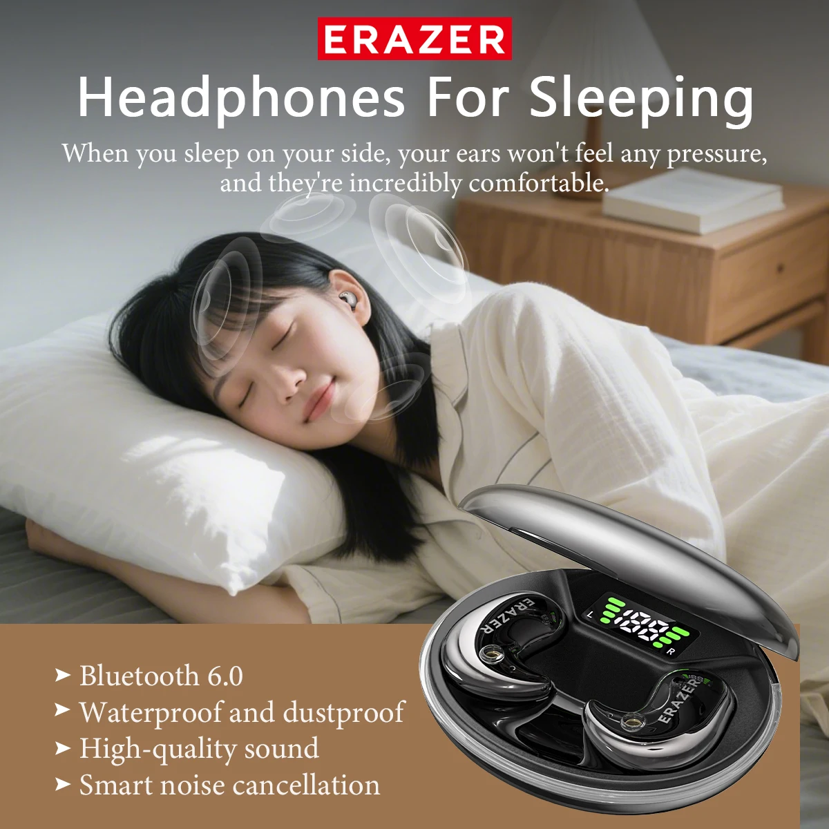 EARZER XF58 Mikrofonlu Kulak İ - Sleep Mask Headphones Bluetooth incelemesi ve fiyatı