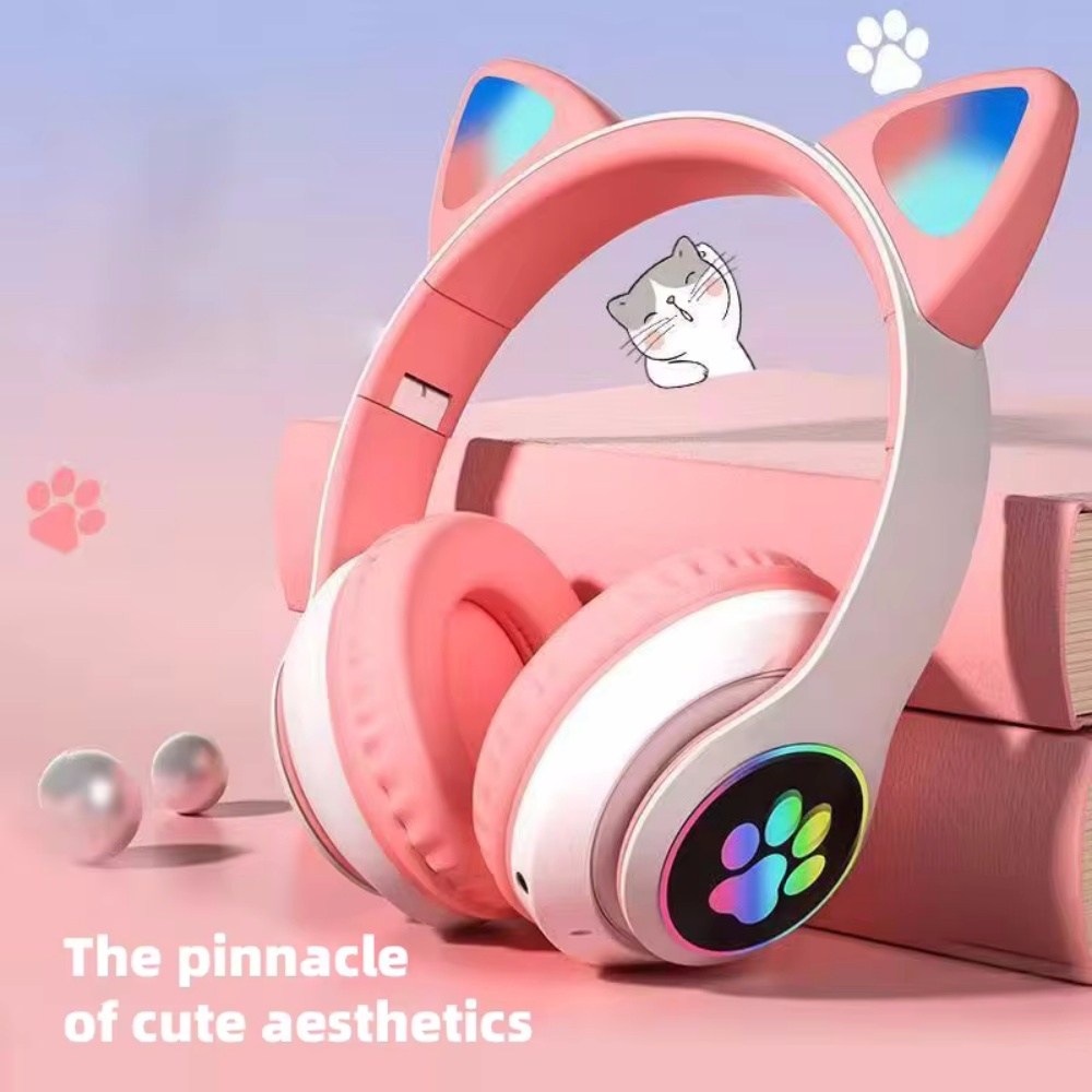 Sevimli Kedi Kulak Kablosuz Ku - Cat Ear Bluetooth Headset Led incelemesi ve fiyatı