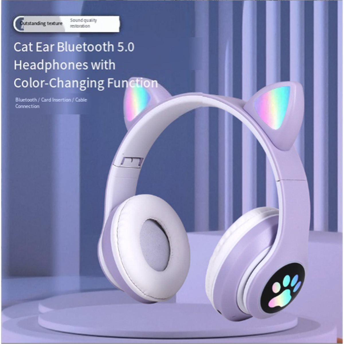 DT75BG Sevimli Kedi Kulaklı Bl - Cat Ear Bluetooth Headset Led incelemesi ve fiyatı